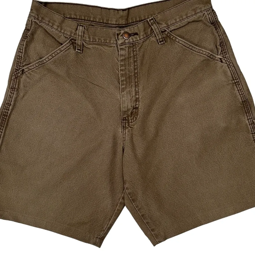 Unbranded Carpenter Shorts - 30W 9L Brown Cotton - Image 9