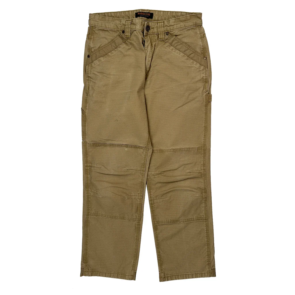 Unbranded Carpenter Trousers - 31W 30L Beige Cotton - Image 2