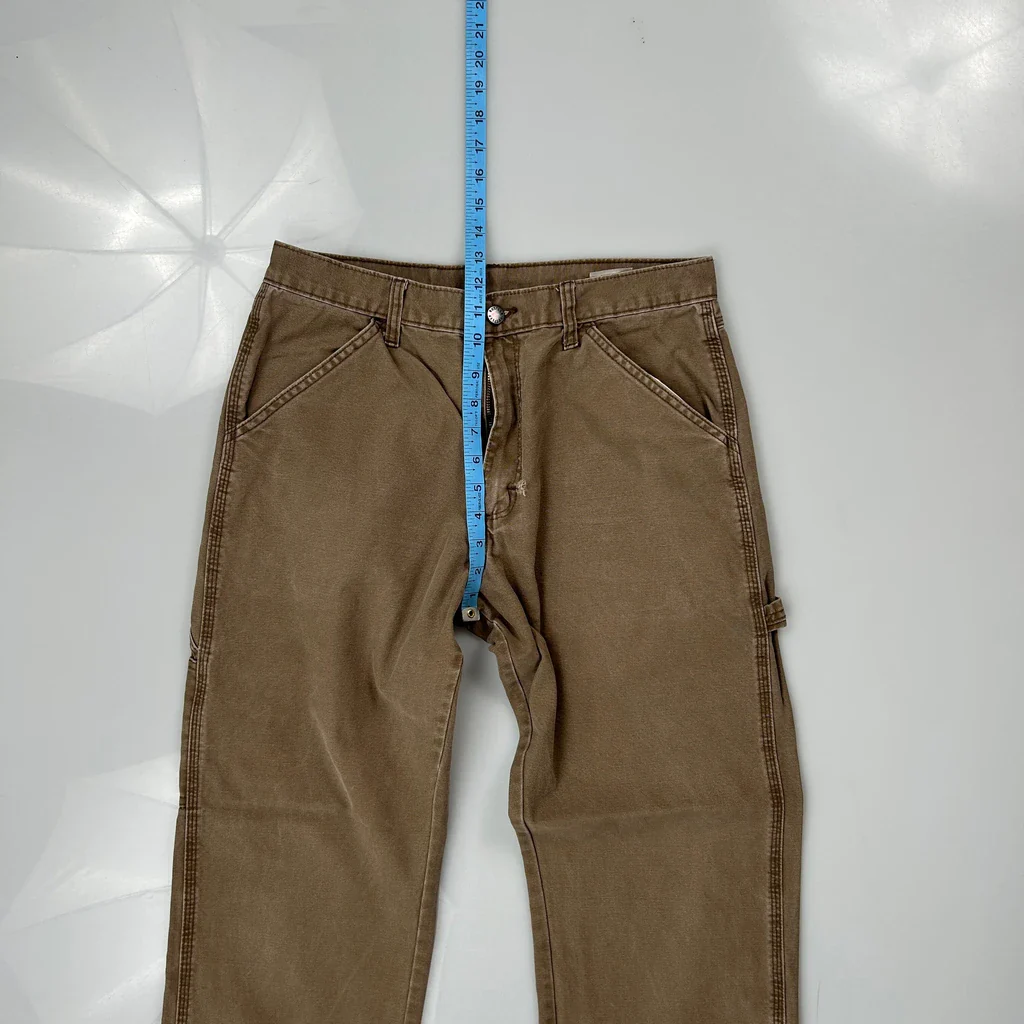 Unbranded Carpenter Trousers - 31W 29L Brown Cotton - Image 4