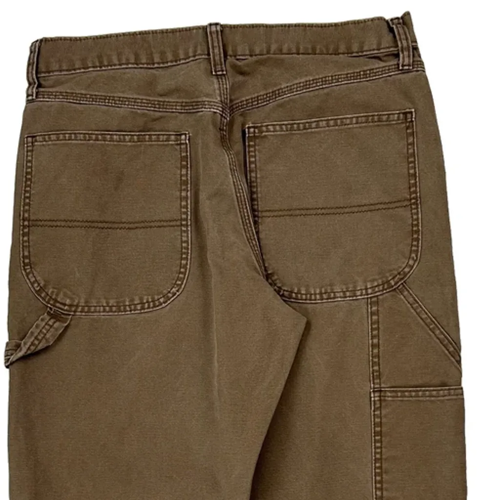 Unbranded Carpenter Trousers - 31W 29L Brown Cotton - Image 8