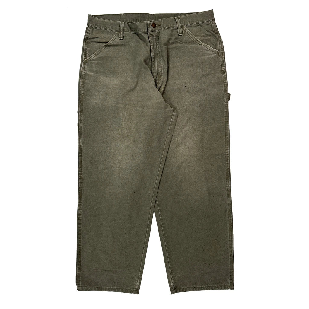 Unbranded Carpenter Trousers - 34W 30L Green Cotton - Image 2