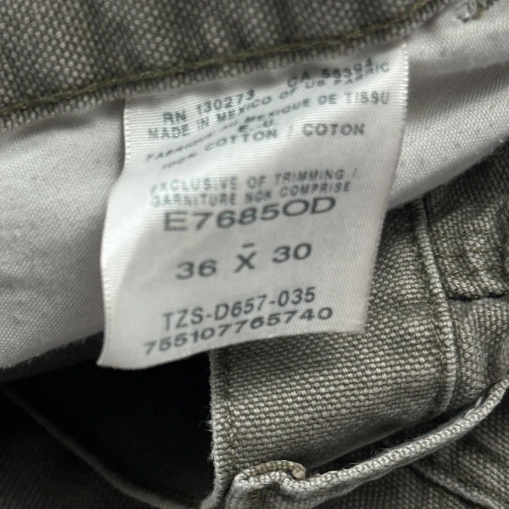 Unbranded Carpenter Trousers - 32W 29L Grey Cotton - Image 6