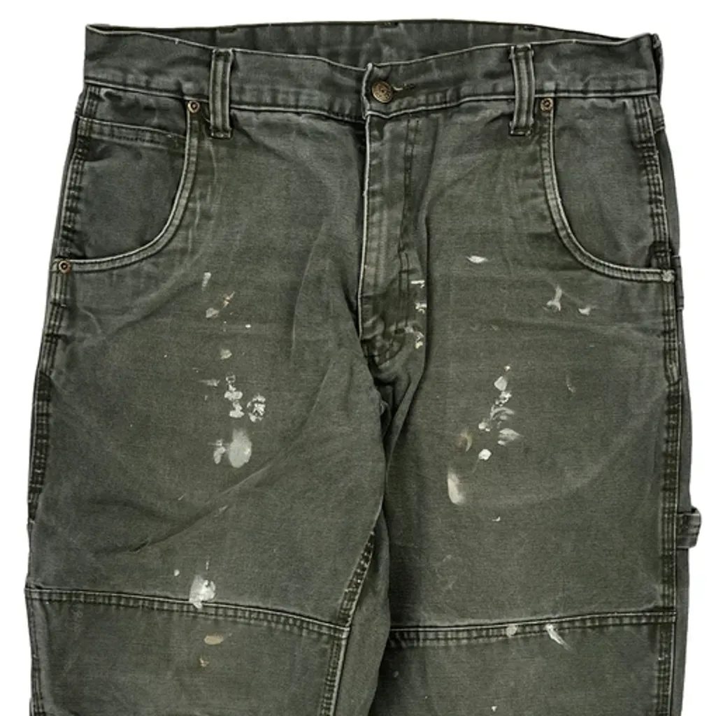 Unbranded Double Knee Carpenter Trousers - 34W 30L Grey Cotton - Image 10