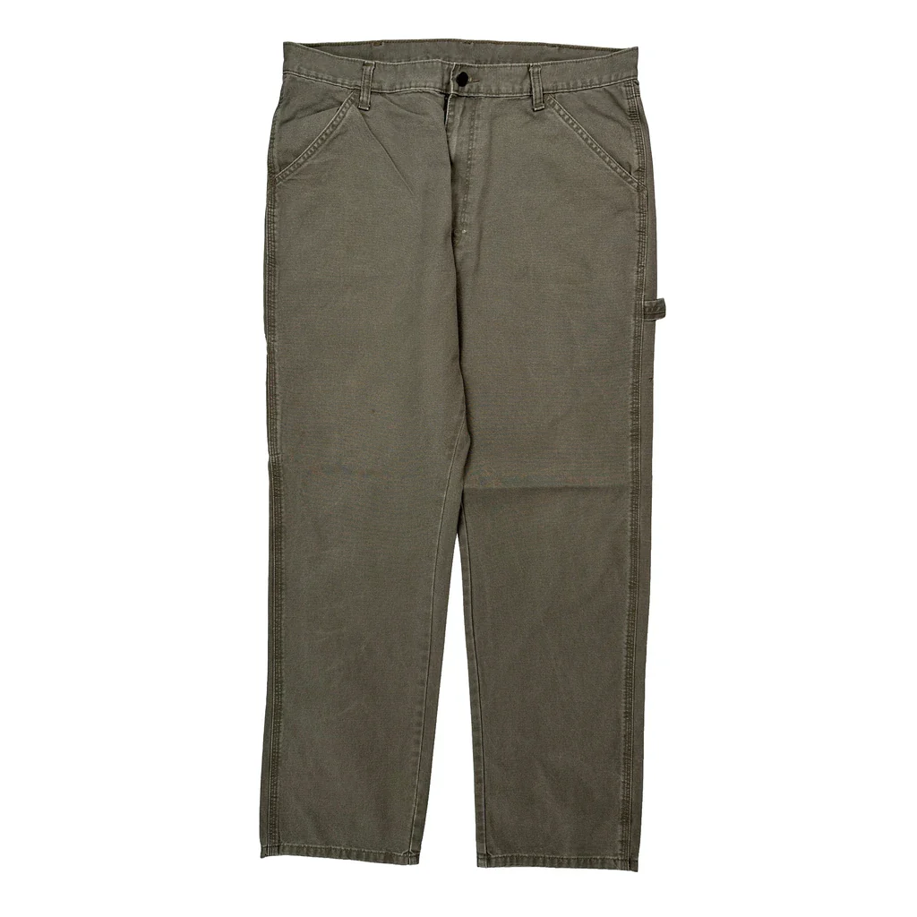 Unbranded Carpenter Trousers - 36W 32L Grey Cotton - Image 2