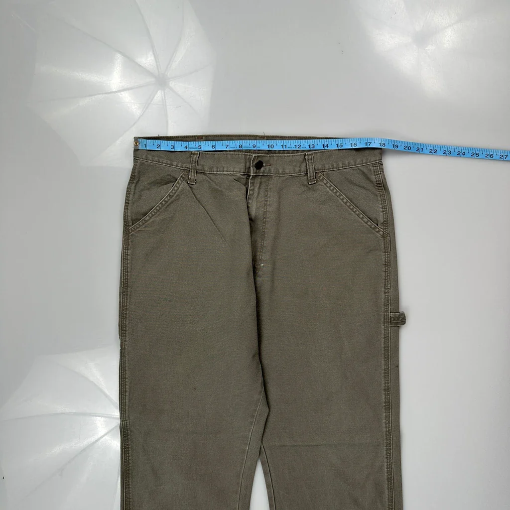 Unbranded Carpenter Trousers - 36W 32L Grey Cotton - Image 3