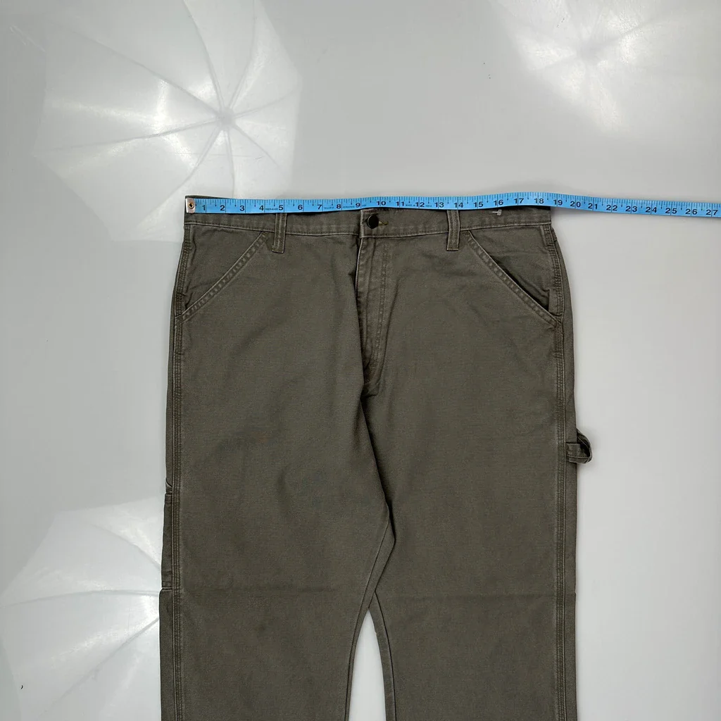 Unbranded Carpenter Trousers - 36W 29L Grey Cotton - Image 3