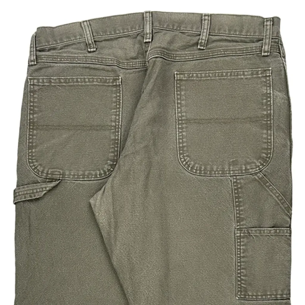 Unbranded Double Knee Carpenter Trousers - 36W 32L Grey Cotton - Image 9