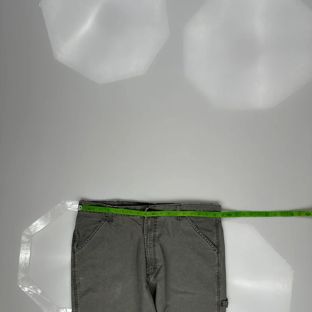 Unbranded Carpenter Trousers - 36W 30L Grey Cotton - Image 3