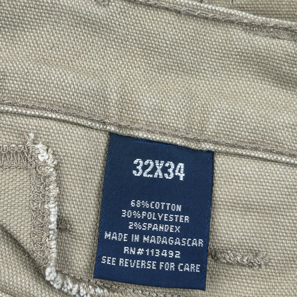 Unbranded Carpenter Trousers - 32W 34L Khaki Cotton Blend - Image 6