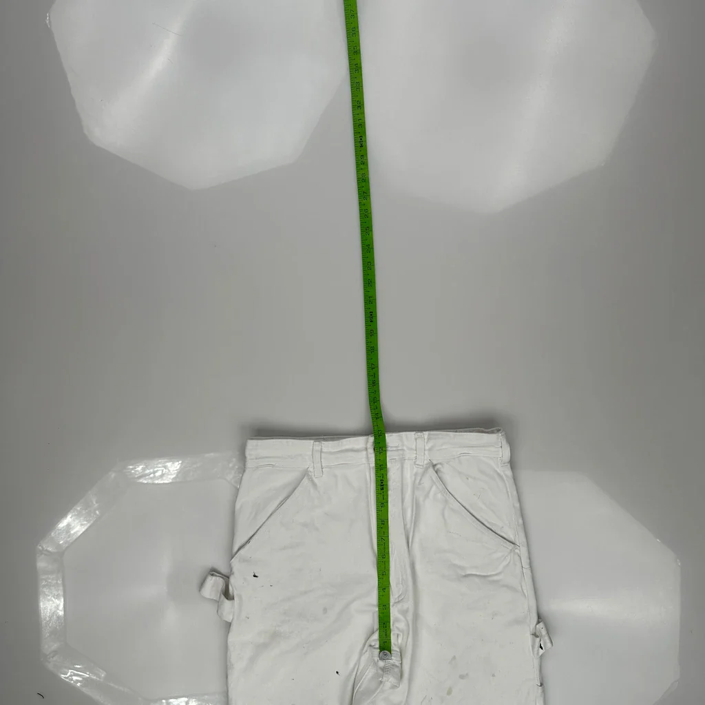 Unbranded Carpenter Trousers - 30W 32L White Cotton - Image 4