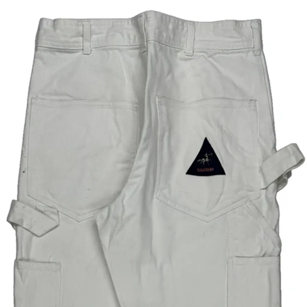 Unbranded Carpenter Trousers - 30W 32L White Cotton - Image 6