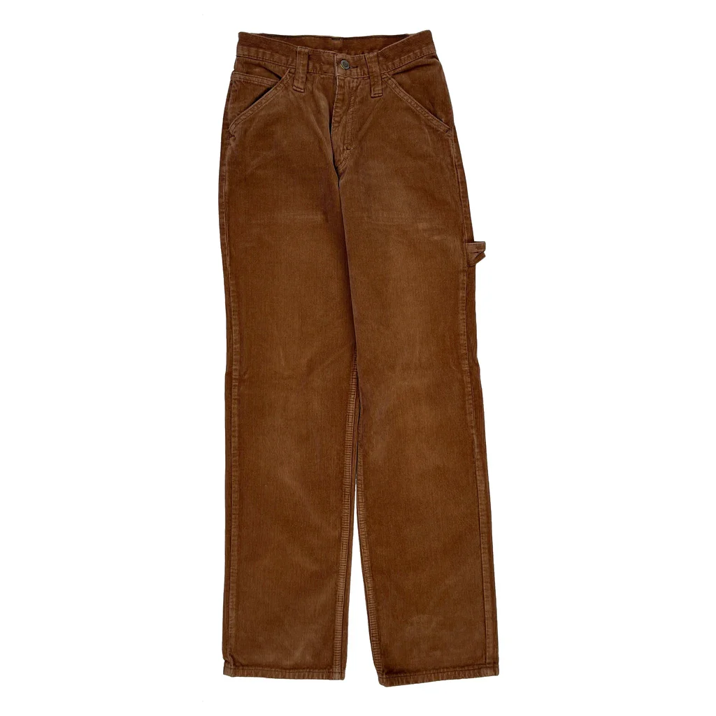 Unbranded Carpenter Trousers - 24W UK 6 Brown Cotton - Image 2