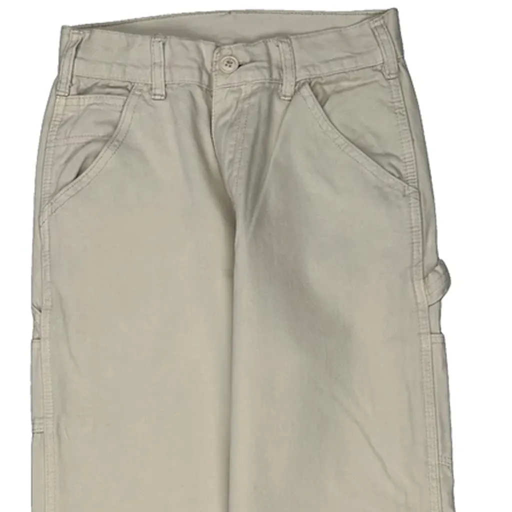 Unbranded Carpenter Trousers - 25W UK 6 Cream Cotton - Image 11