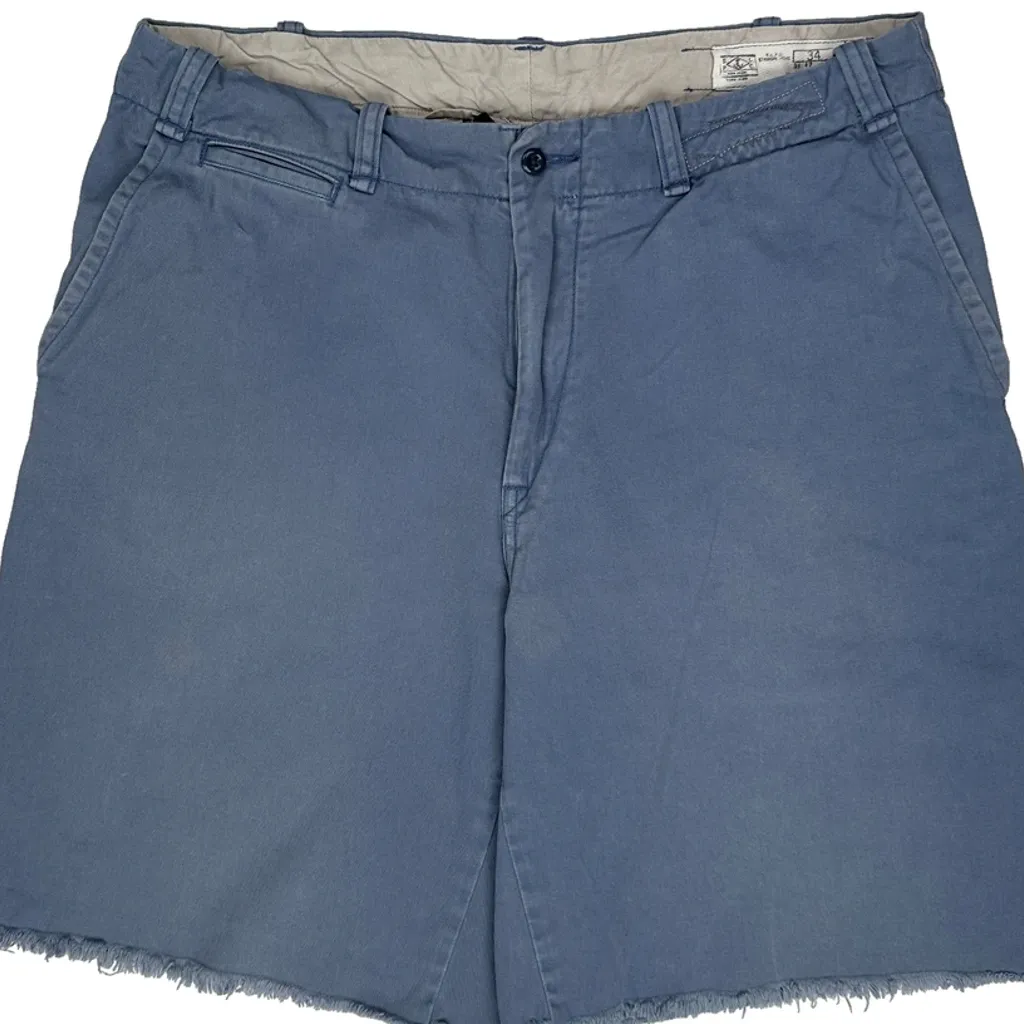 Unbranded Chino Shorts - 34W 10L Blue Cotton - Image 10