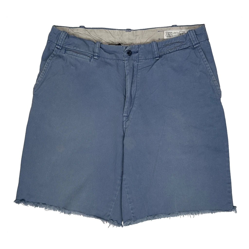 Unbranded Chino Shorts - 34W 10L Blue Cotton - Image 2