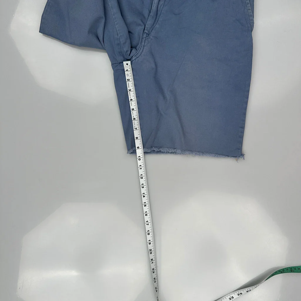 Unbranded Chino Shorts - 34W 10L Blue Cotton - Image 5