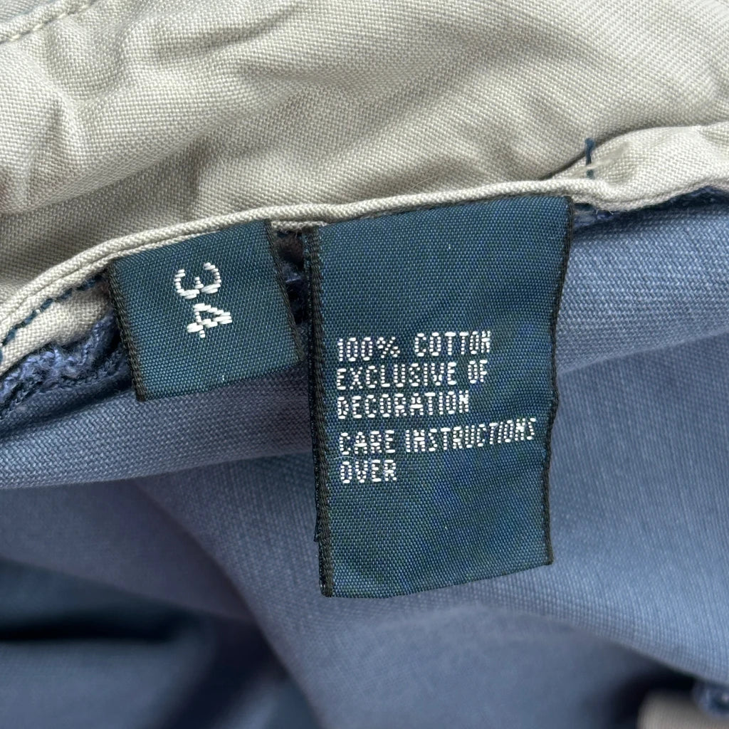 Unbranded Chino Shorts - 34W 10L Blue Cotton - Image 6
