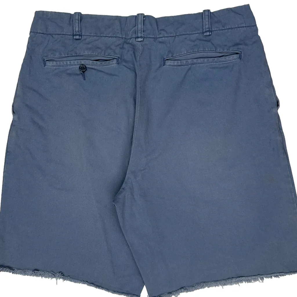 Unbranded Chino Shorts - 34W 10L Blue Cotton - Image 7