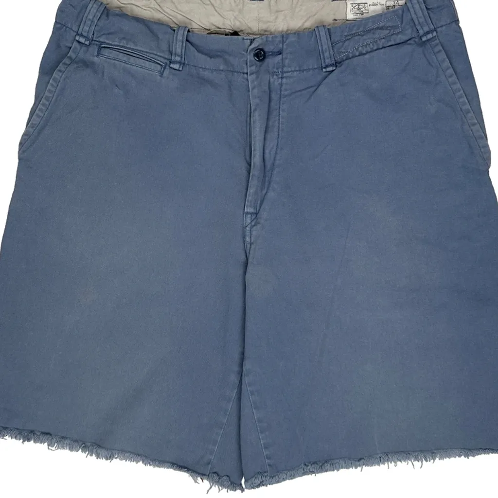 Unbranded Chino Shorts - 34W 10L Blue Cotton - Image 9