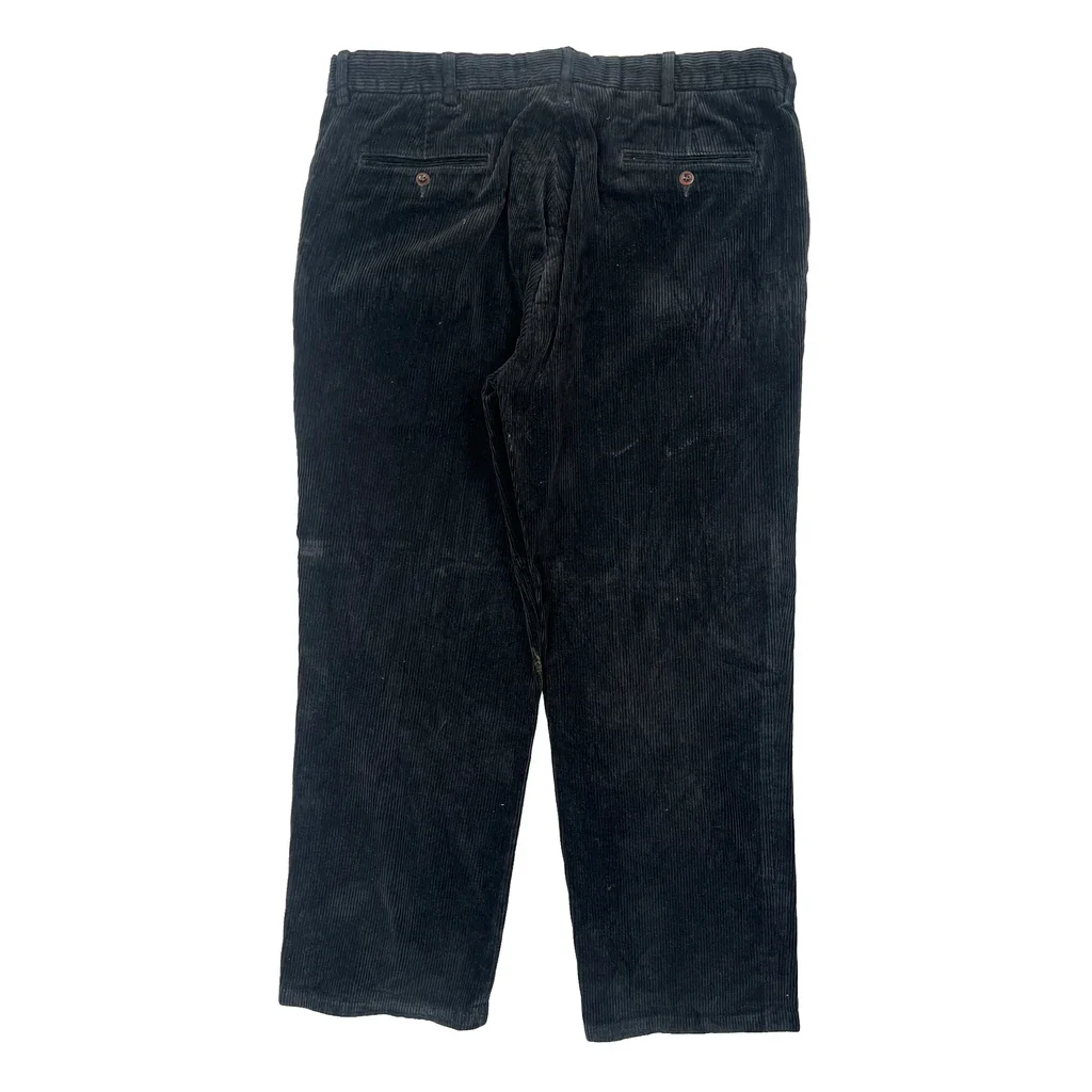 Unbranded Cord Trousers - 34″ Waist Black Corduroy