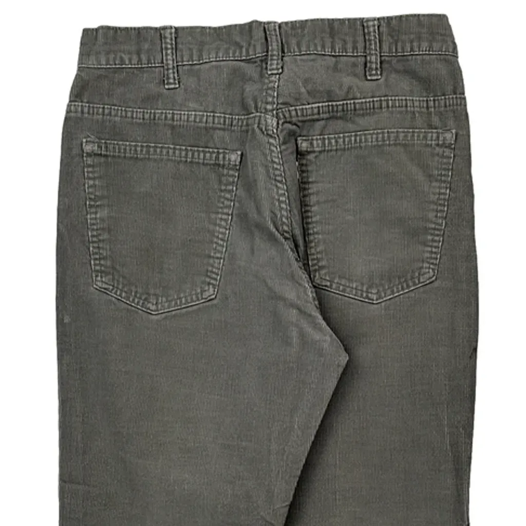 Unbranded Boot Cut Cord Trousers - 30″ Waist Grey Corduroy - Image 6