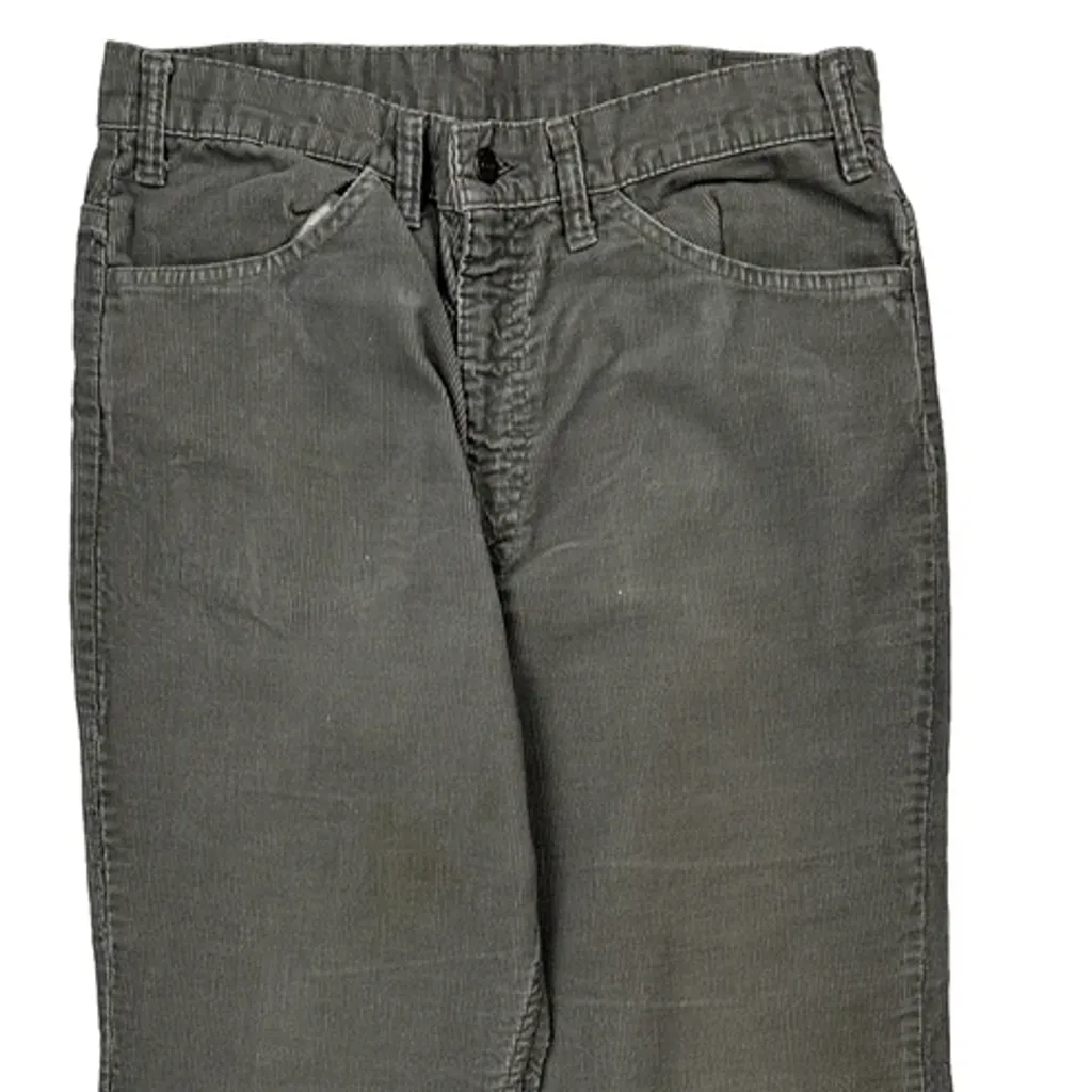 Unbranded Boot Cut Cord Trousers - 30″ Waist Grey Corduroy - Image 9