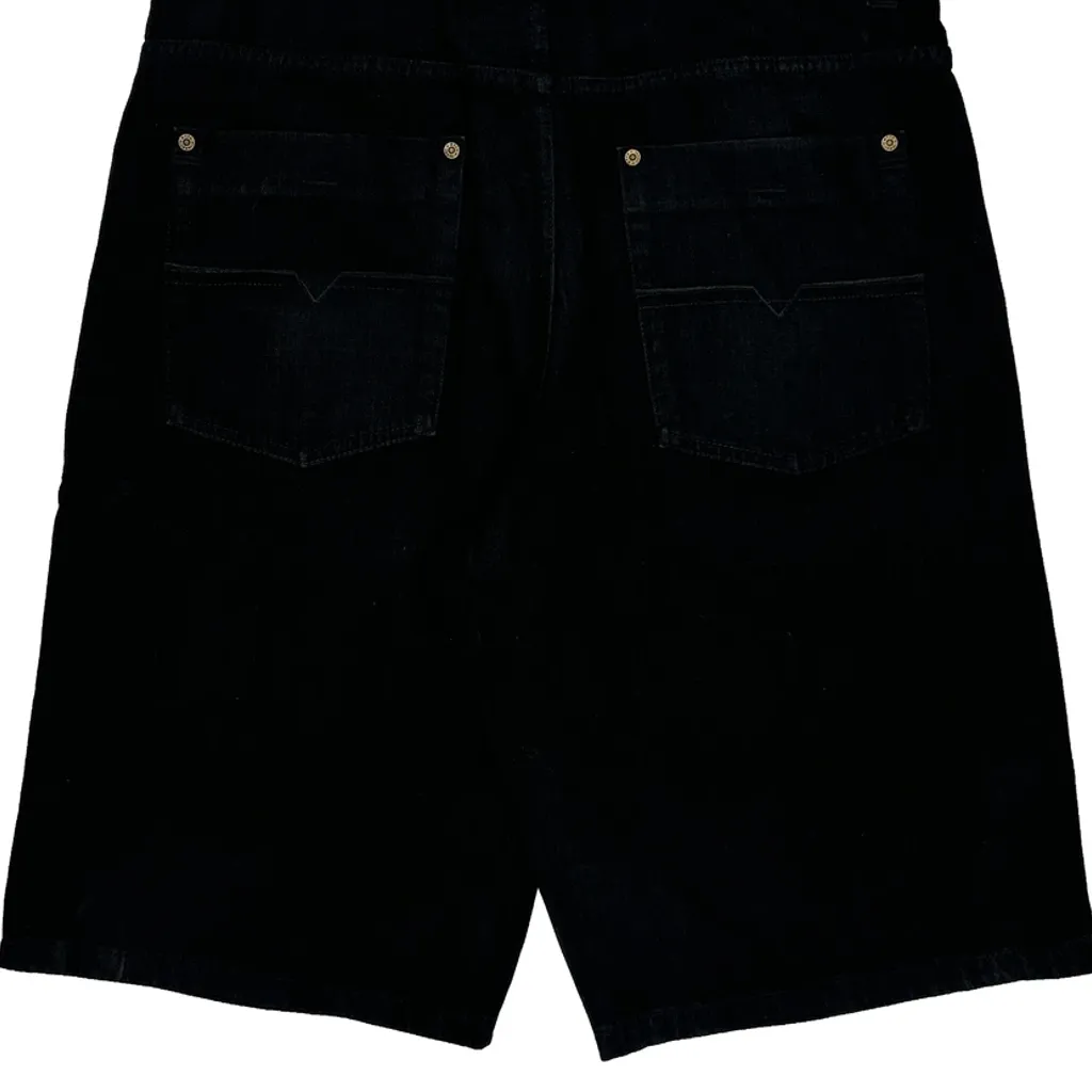 Unbranded Baggy Denim Shorts - 36W 10L Black Cotton - Image 7