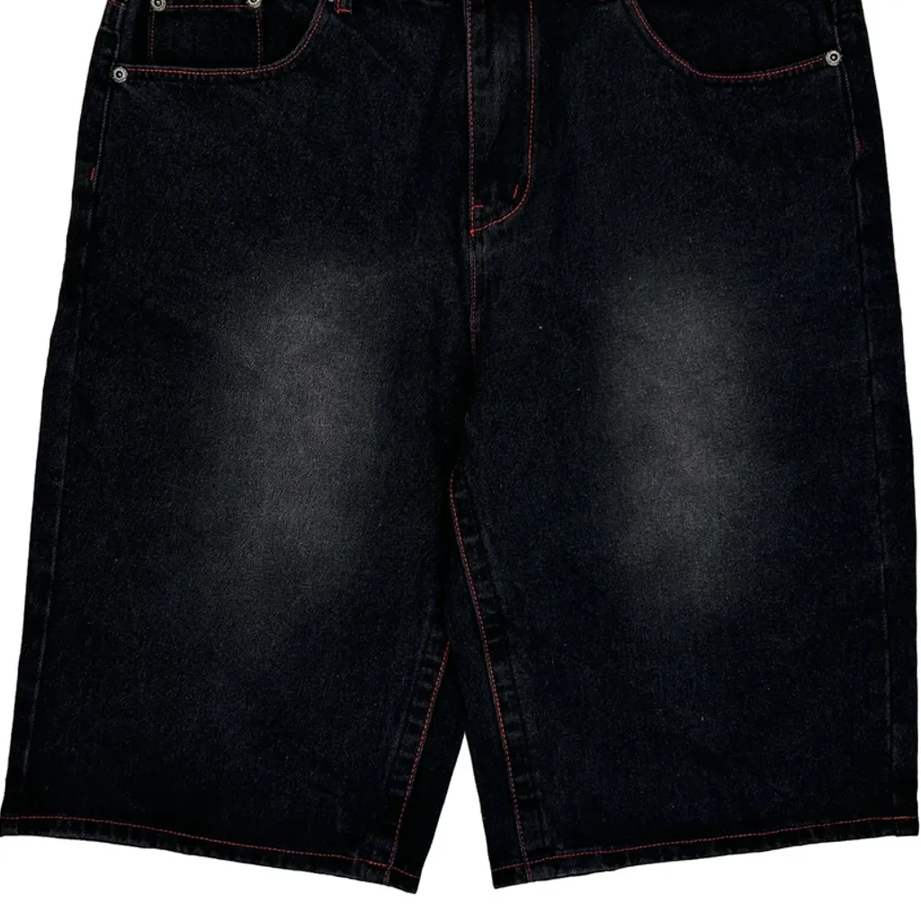 Unbranded Denim Shorts - 38W 11L Black Denim - Image 10