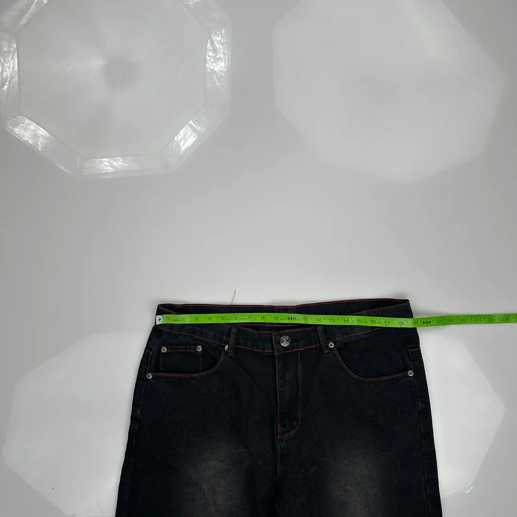 Unbranded Denim Shorts - 38W 11L Black Denim - Image 3