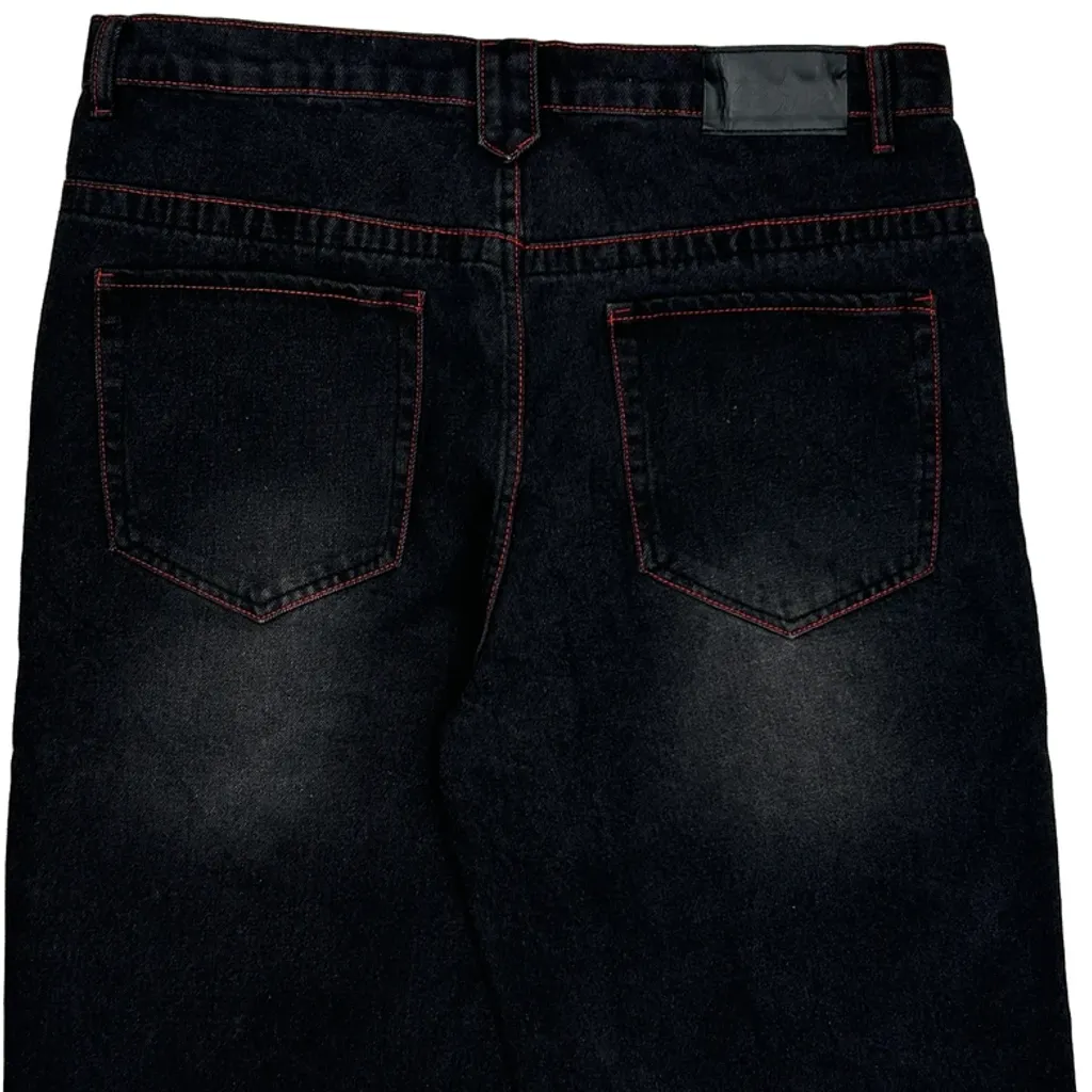 Unbranded Denim Shorts - 38W 11L Black Denim - Image 8