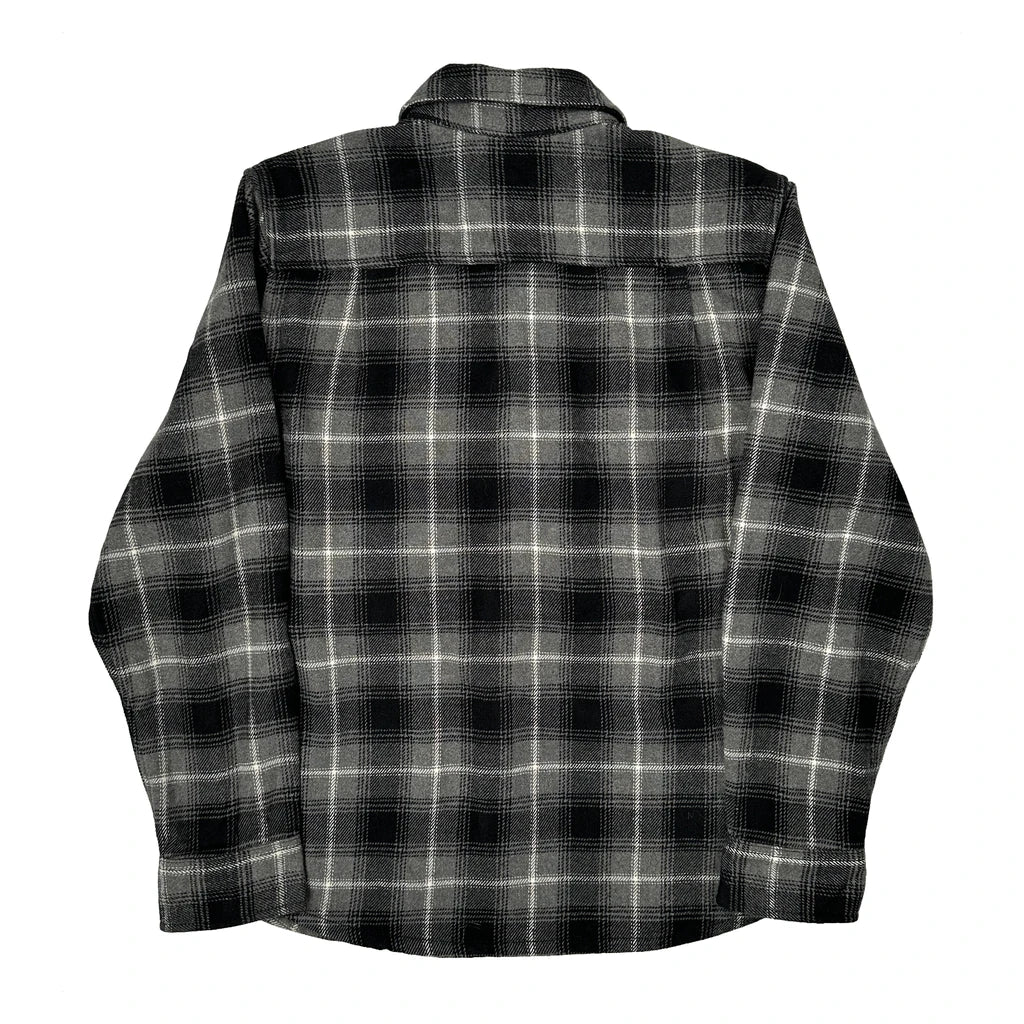 Unbranded Checked Flannel Shirt - XL Black Cotton - Image 2