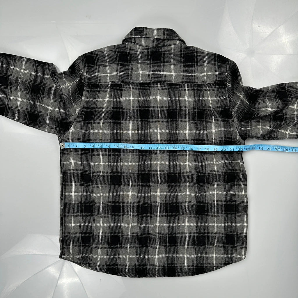 Unbranded Checked Flannel Shirt - XL Black Cotton - Image 3
