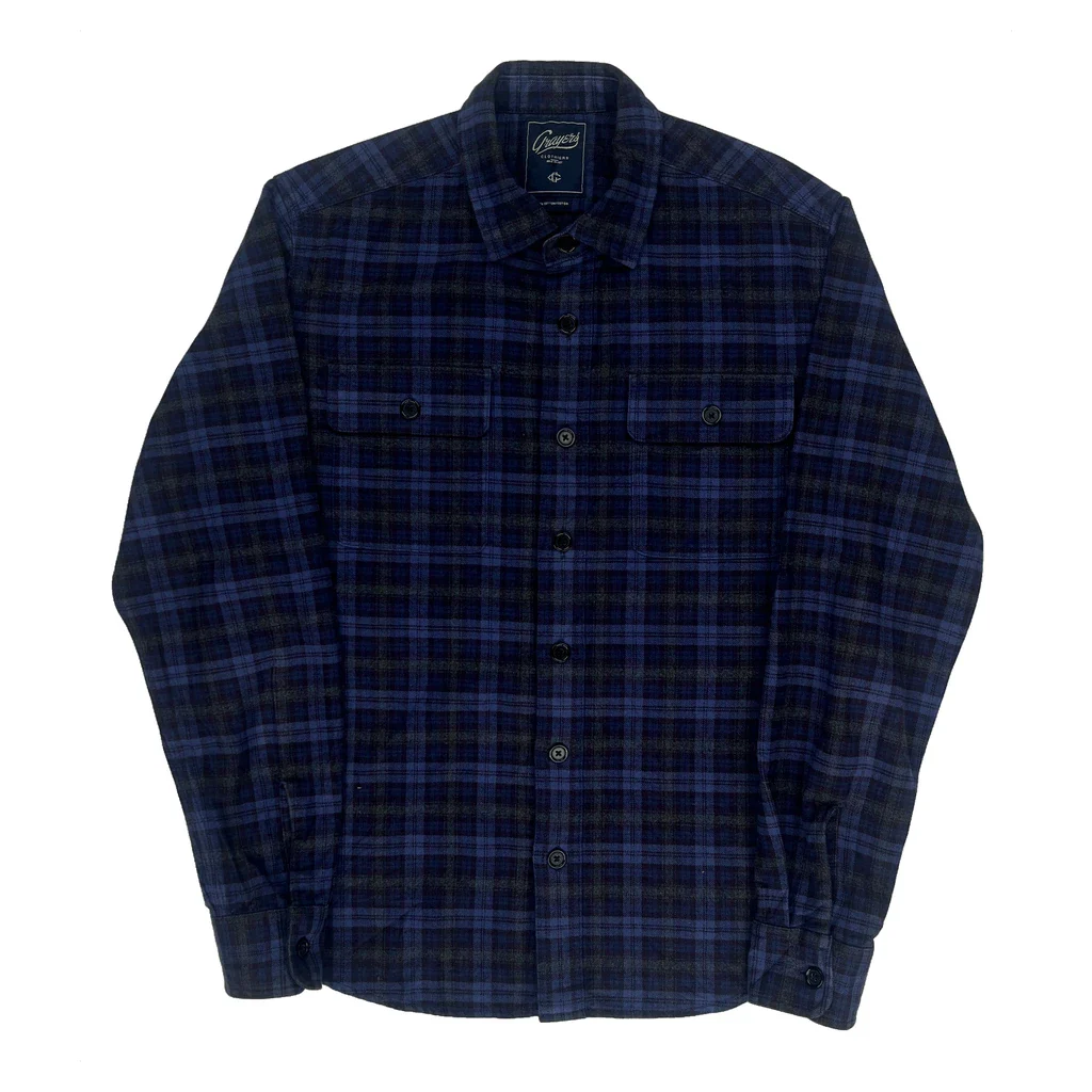 Unbranded Flannel Shirt - Medium Blue Cotton