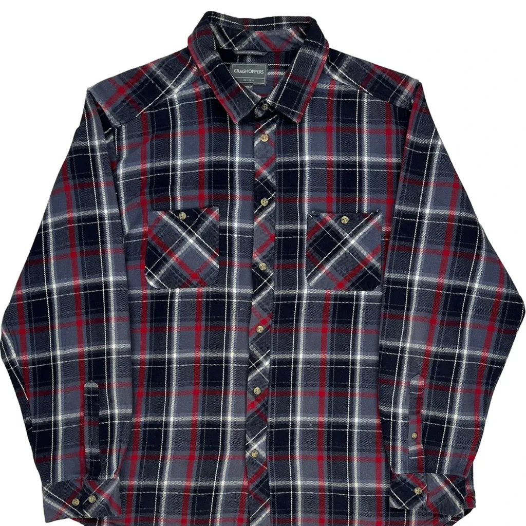 Unbranded Flannel Shirt - 2XL Blue Cotton - Image 4