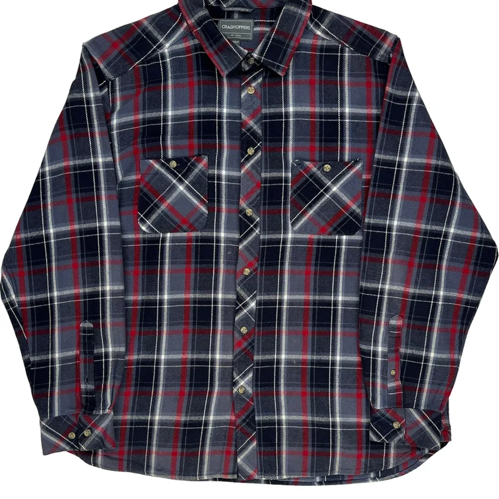 Unbranded Flannel Shirt - 2XL Blue Cotton - Image 5
