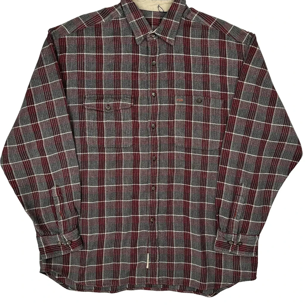 Unbranded Flannel Shirt - XL Gray Cotton - Image 4