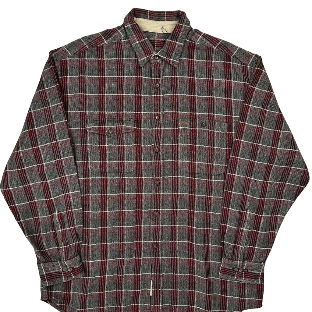 Unbranded Flannel Shirt - XL Gray Cotton - Image 5