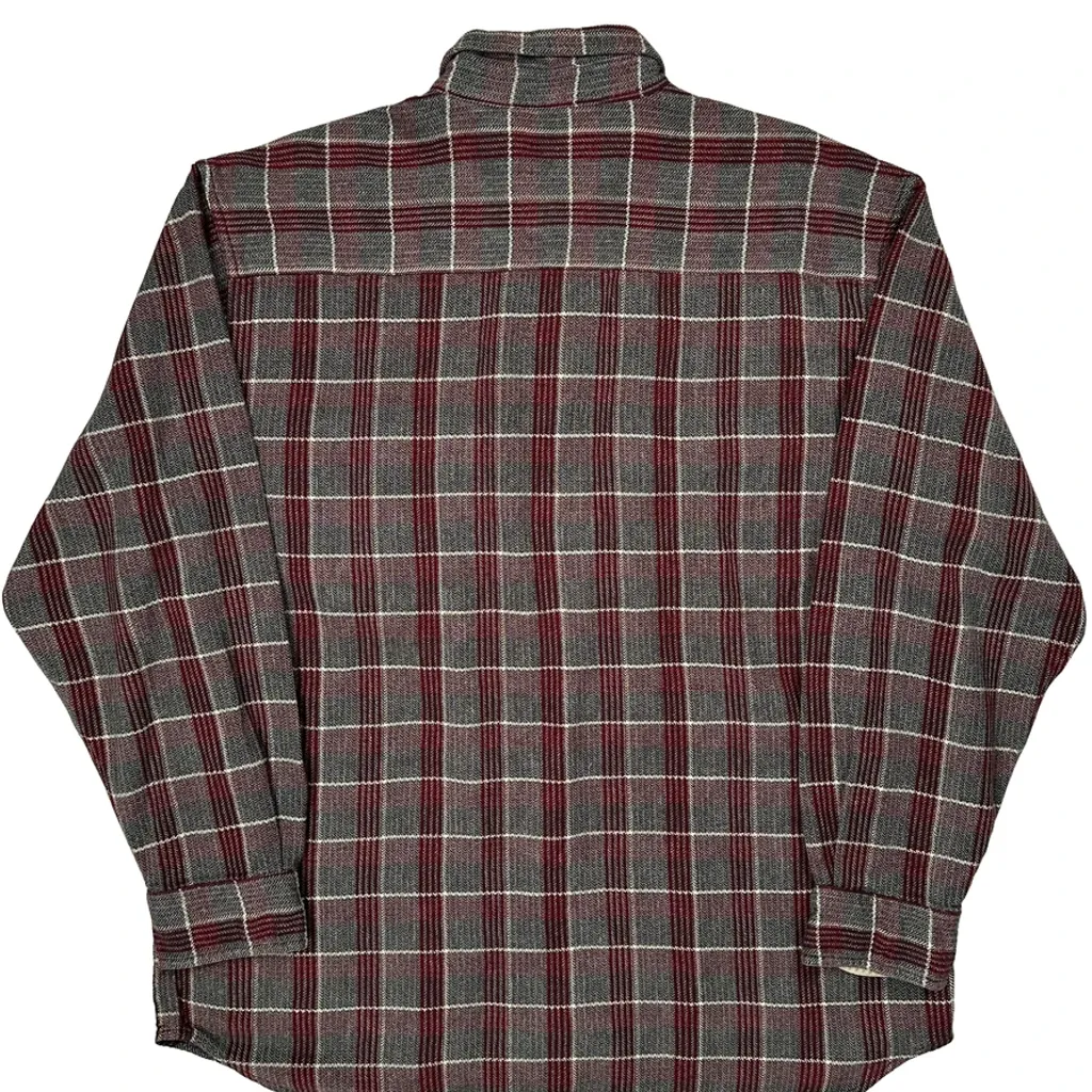 Unbranded Flannel Shirt - XL Gray Cotton - Image 7