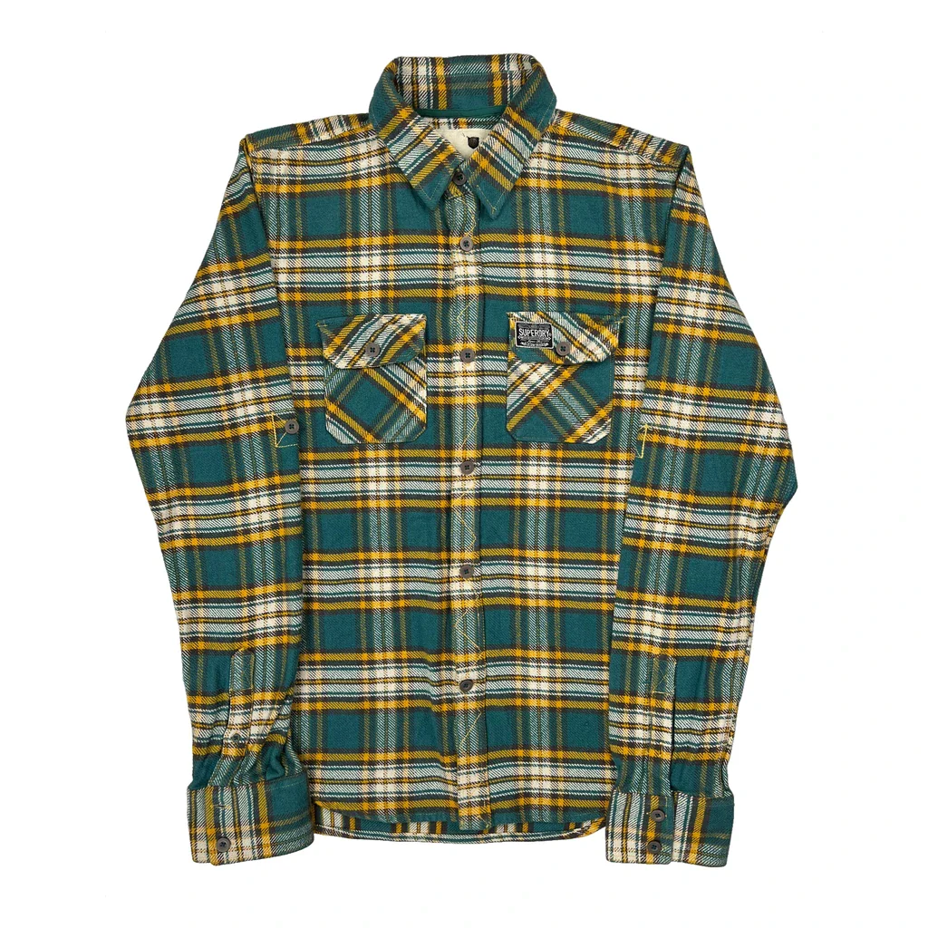 Unbranded Checked Flannel Shirt - Large Green Cotton
