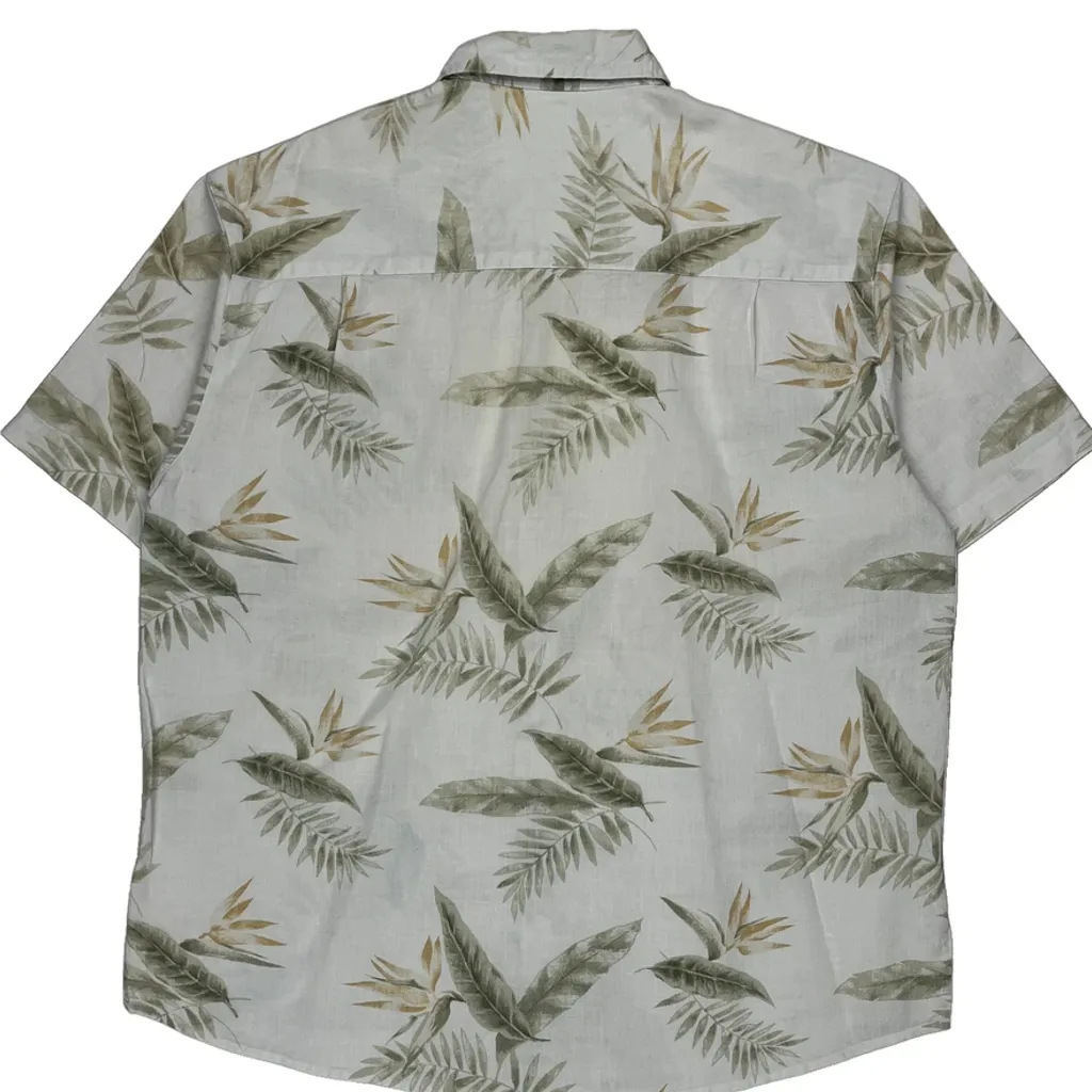 Unbranded Floral Hawaiian Shirt - Large Beige Cotton - Image 6