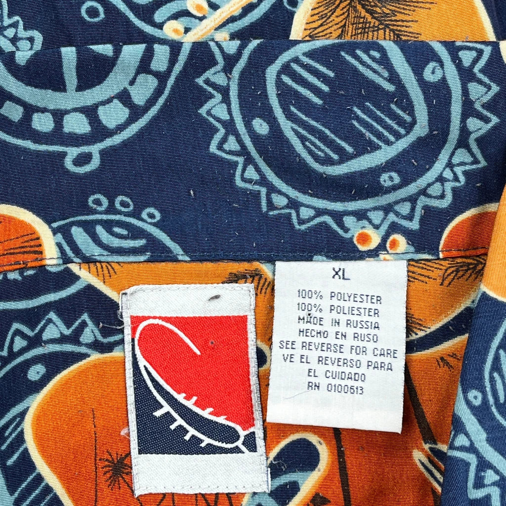 Unbranded Floral Hawaiian Shirt - XL Blue Polyester - Image 3