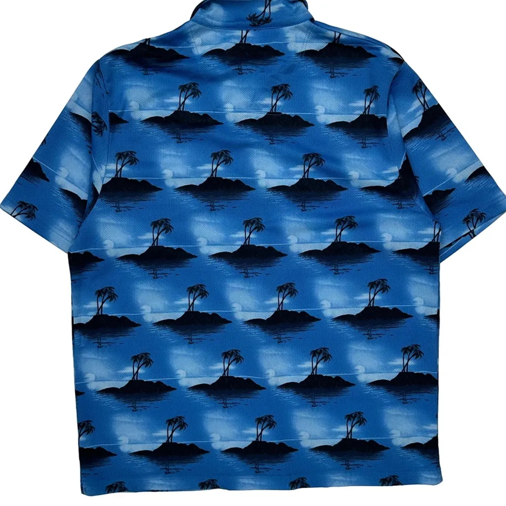 Unbranded Hawaiian Shirt - XL Blue Polyester - Image 6