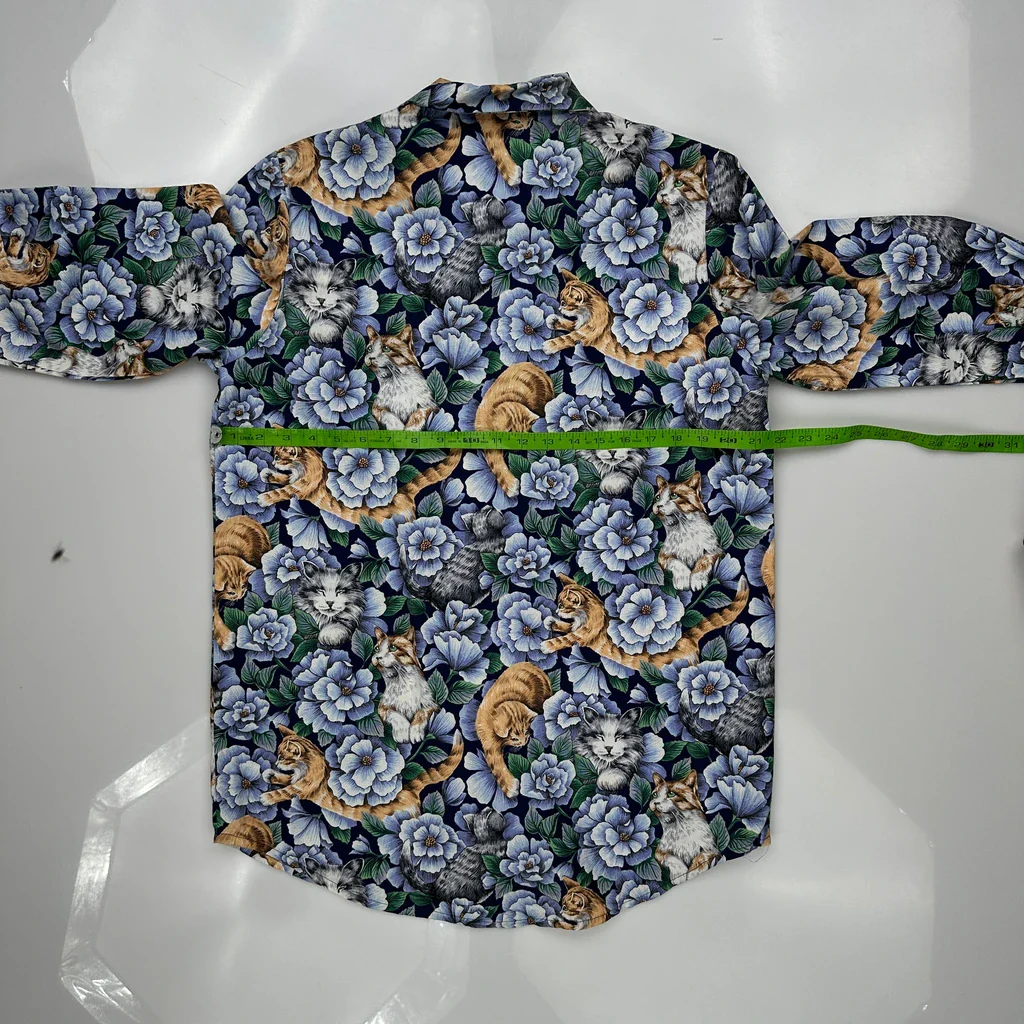 Unbranded Floral Hawaiian Shirt - Medium Multicoloured Cotton - Image 3