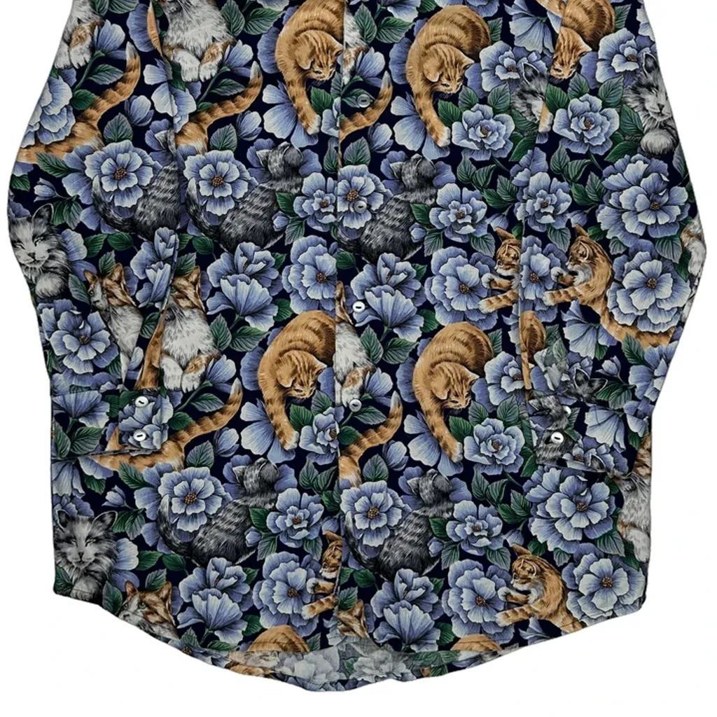 Unbranded Floral Hawaiian Shirt - Medium Multicoloured Cotton - Image 4