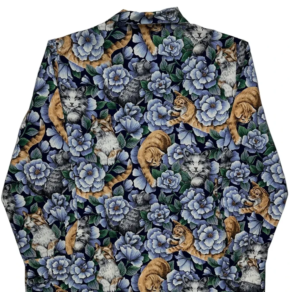 Unbranded Floral Hawaiian Shirt - Medium Multicoloured Cotton - Image 7