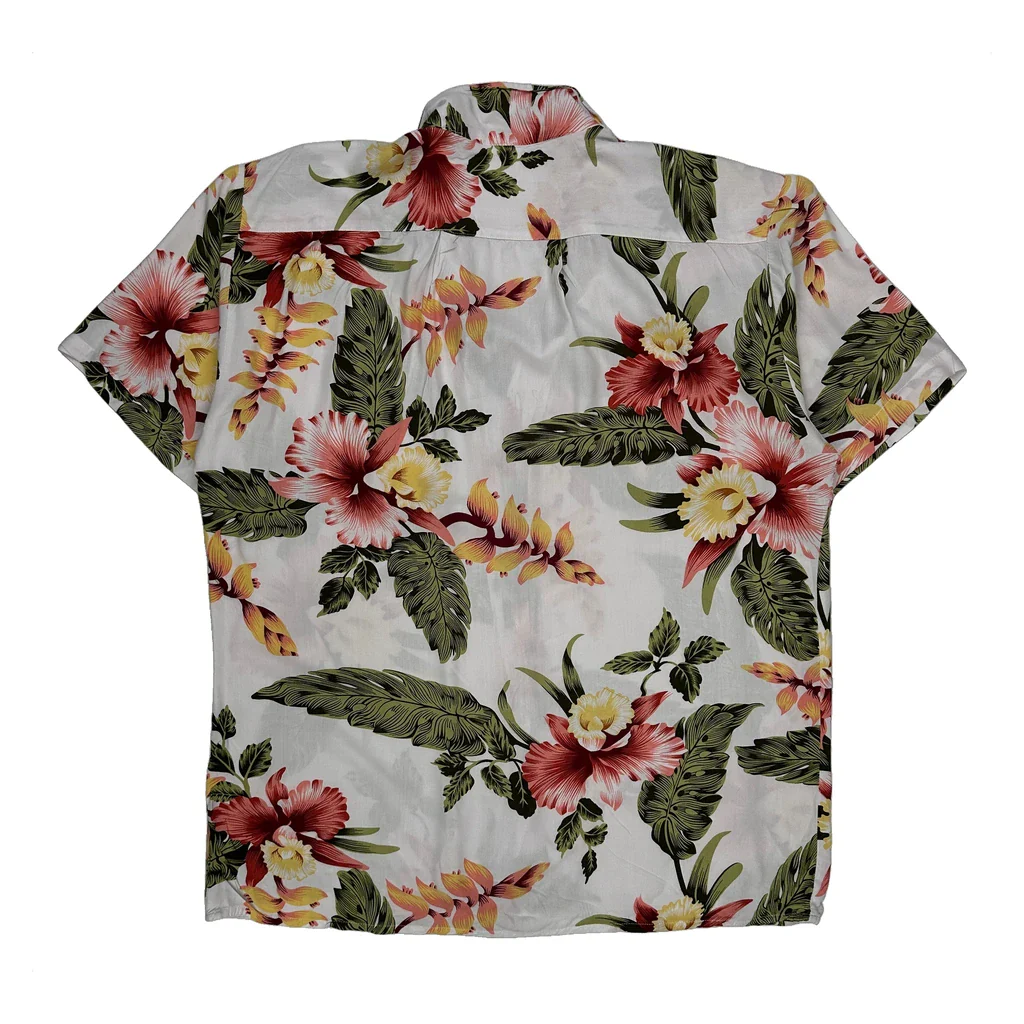 Unbranded Floral Hawaiian Shirt - XL Multicoloured Viscose - Image 2