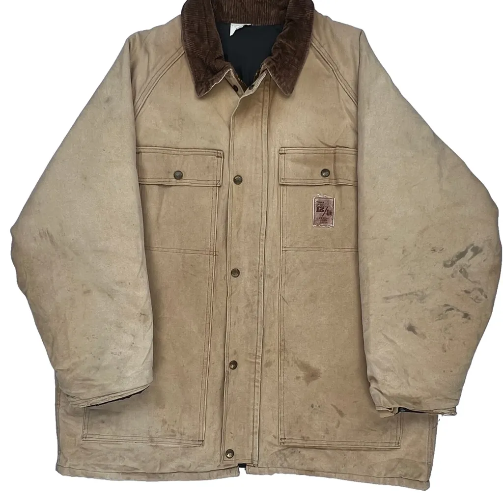 Unbranded Workwear Jacket - XL Beige Cotton - Image 5