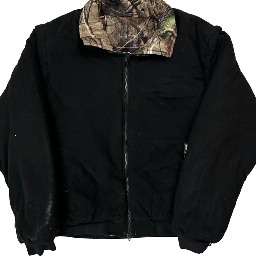 Unbranded Camo Jacket - Large Black Polyester - Image 4