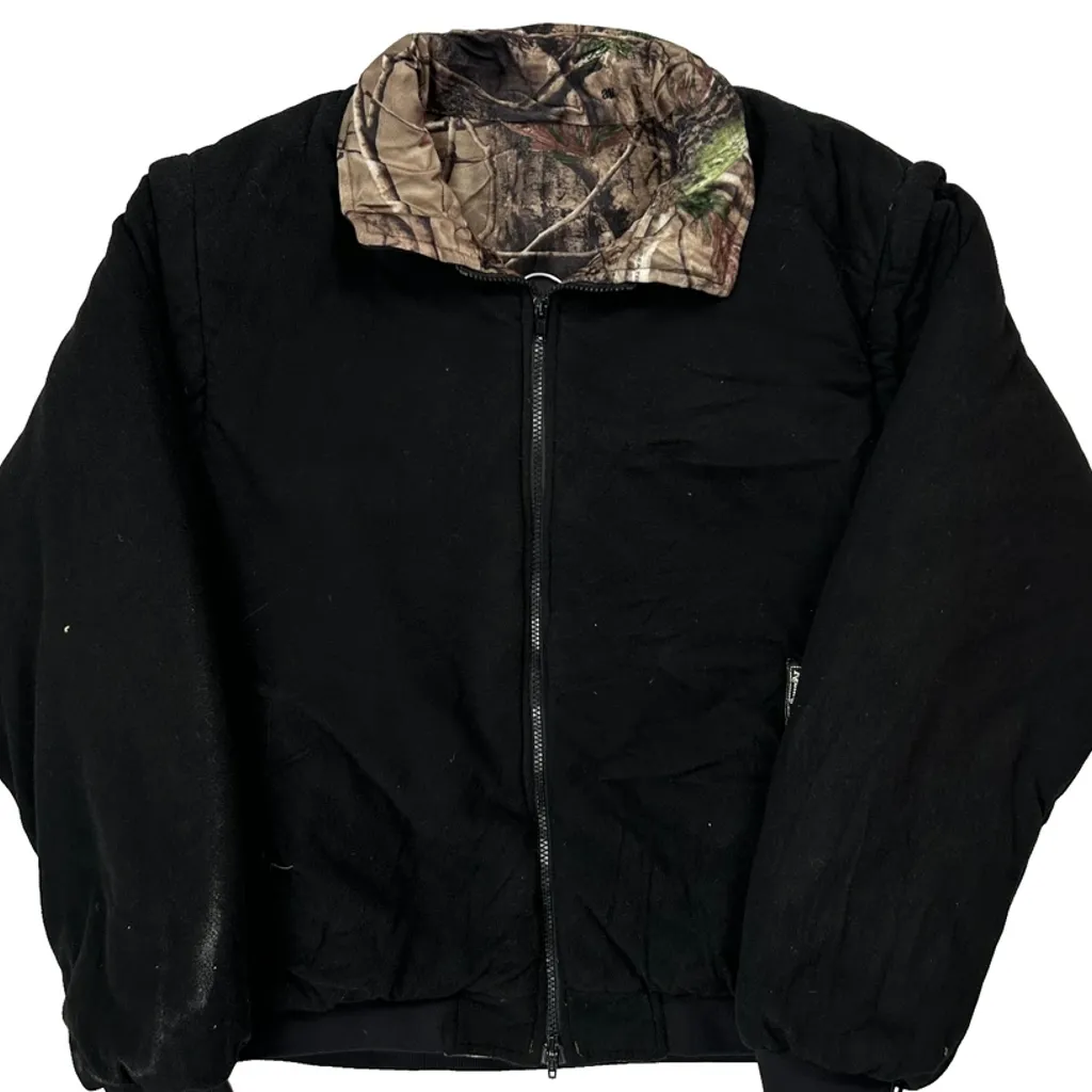 Unbranded Camo Jacket - Large Black Polyester - Image 5