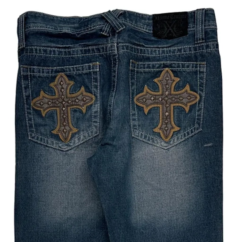 Unbranded Jeans - 34W 34L Blue Cotton - Image 8